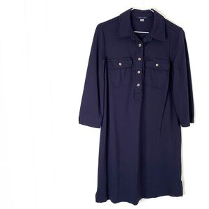 Tommy Hilfiger Navy Blue Button Dress